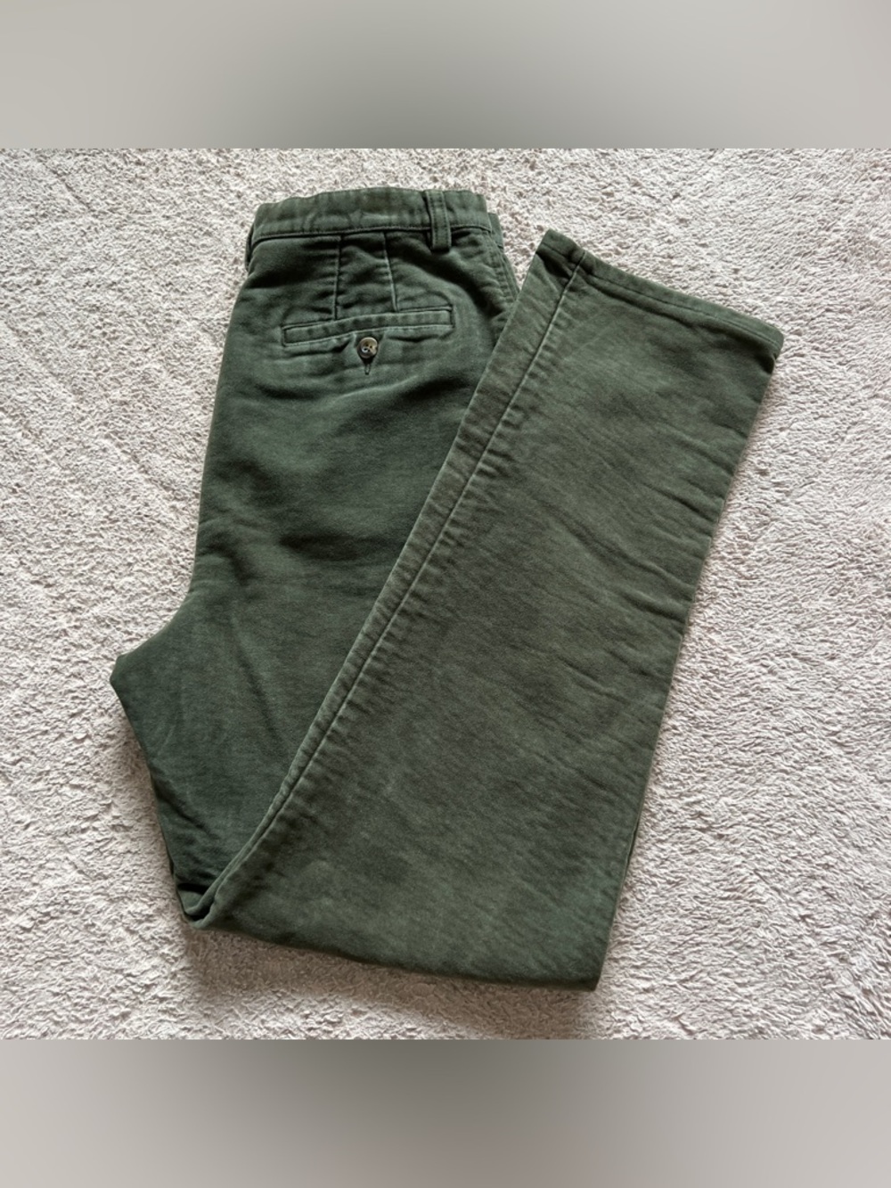 Vtg Lands' End High Waist Velvet Straight Leg Jeans Preppy Minimalist Size 10